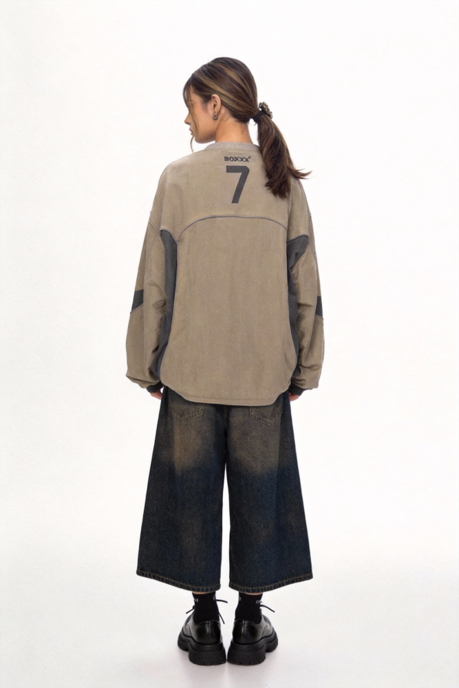 Retro casual long-sleeved shirt
