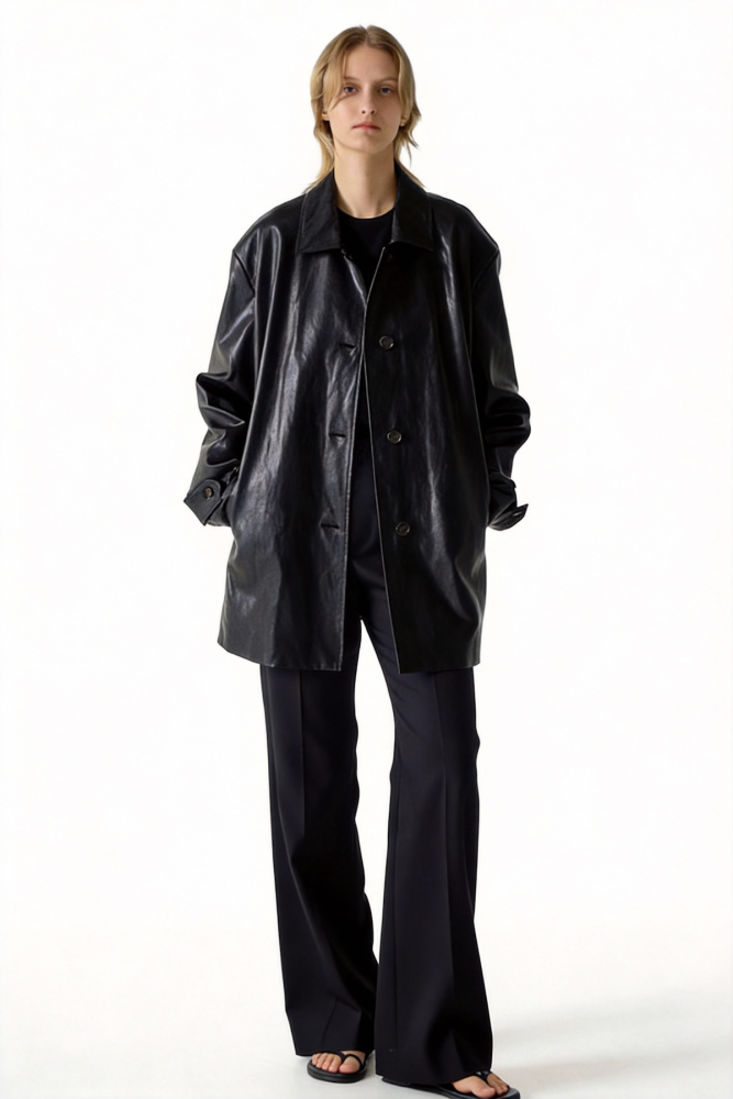 High-end style blazer with a turned-down collar