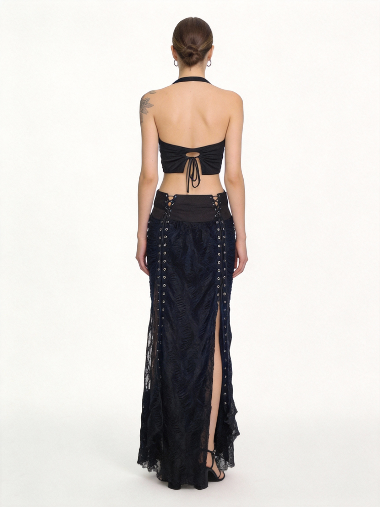 A-line long dress