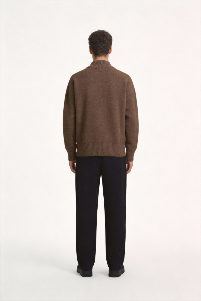 Warm knitted jacket