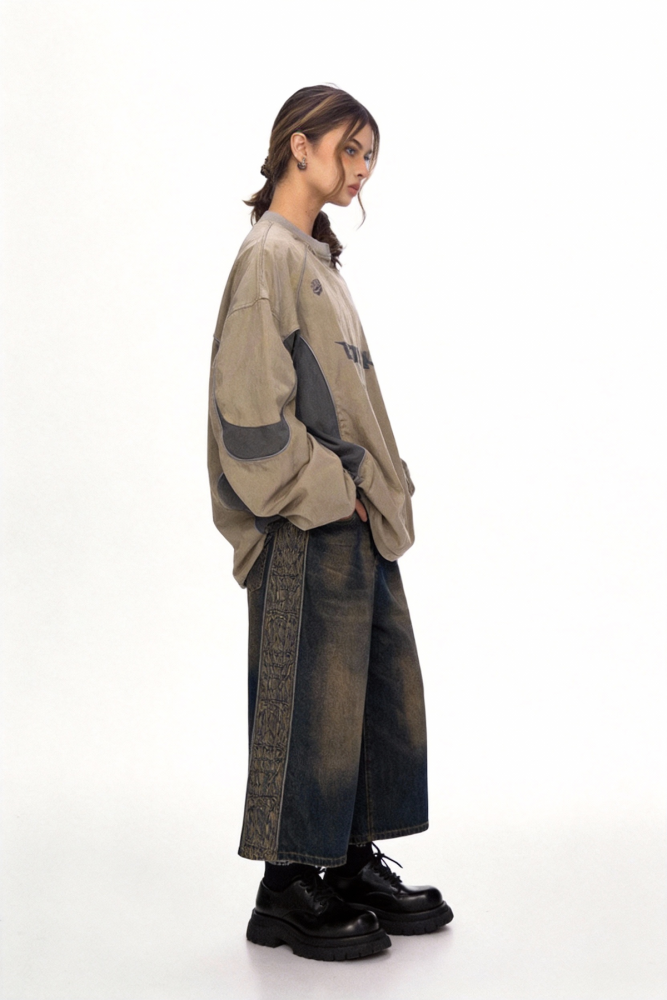 Retro casual long-sleeved shirt