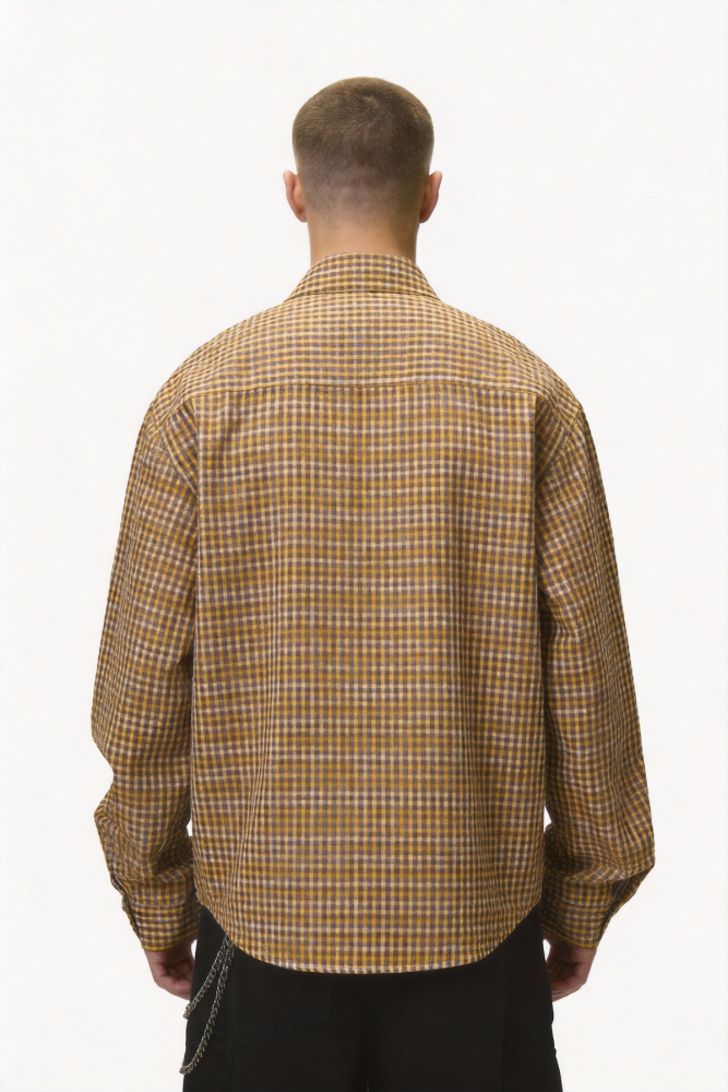 Floral checked shirt