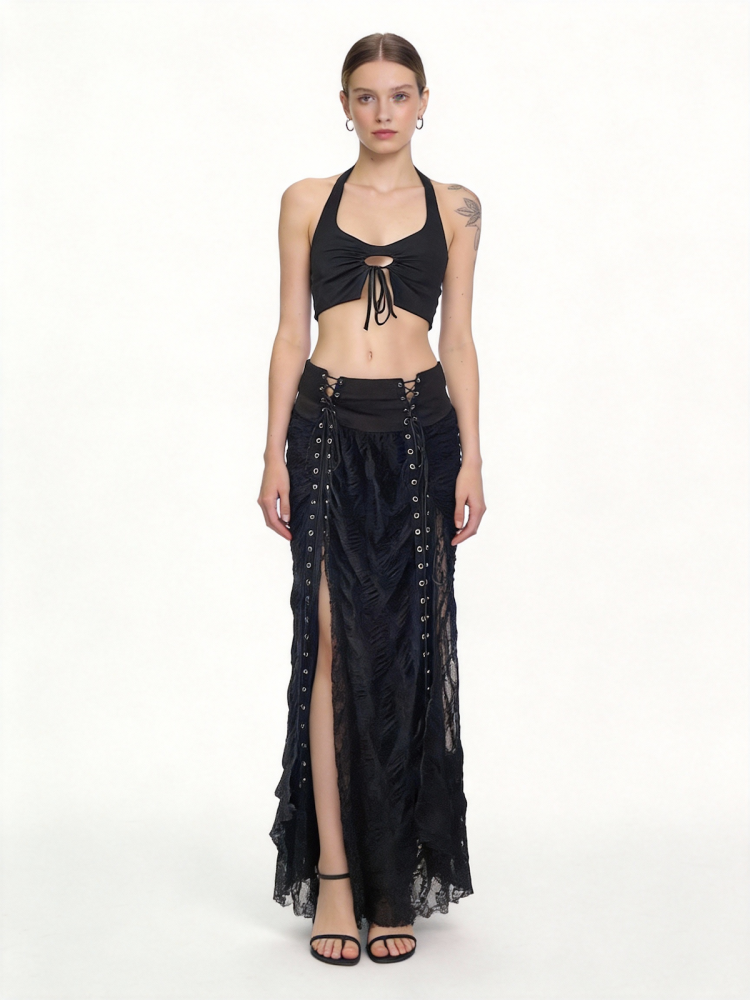 A-line long dress