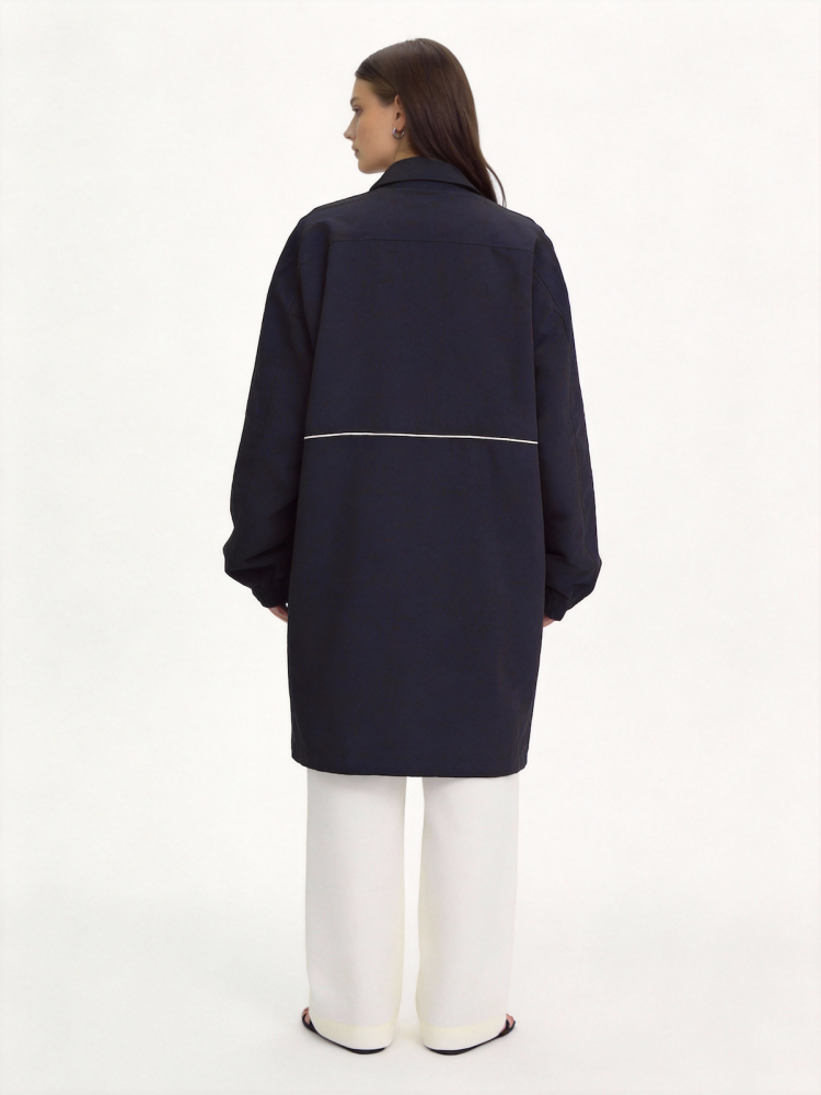 Jumper with stand-up collar, casual windbreaker jacket