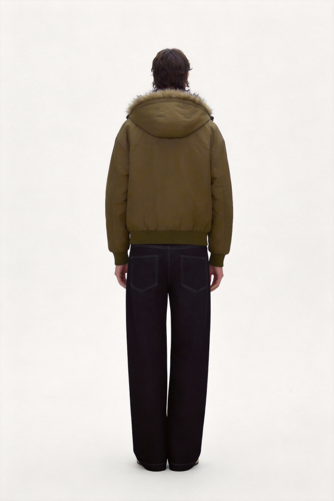 Loose and casual fleece jacket coat