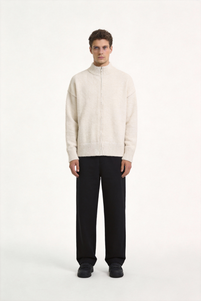 Warm knitted jacket