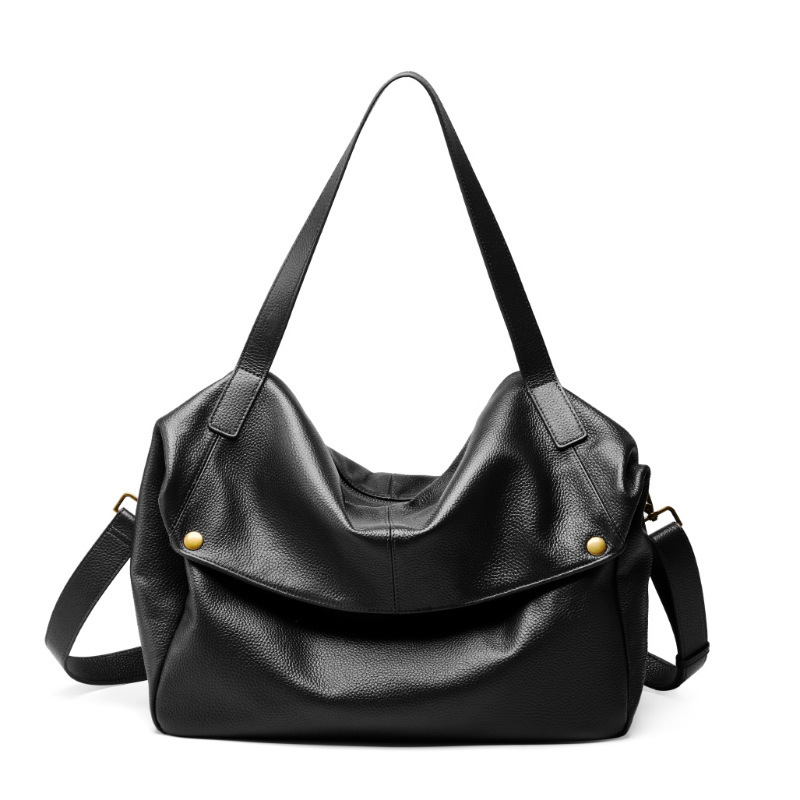 Large-capacity soft leather casual bag