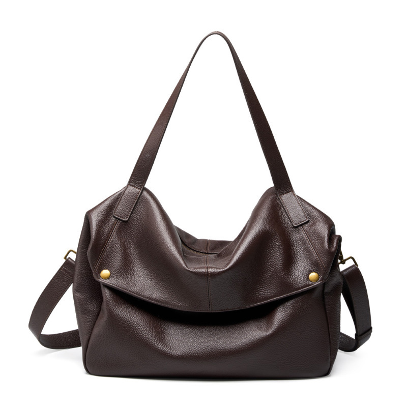 Large-capacity soft leather casual bag