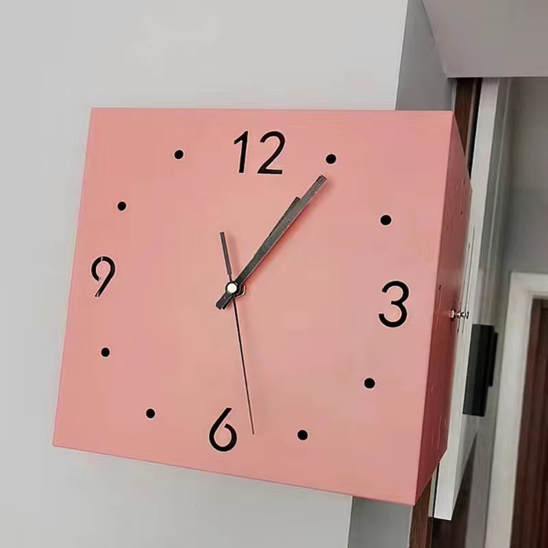 Corner Clock - Double Faced