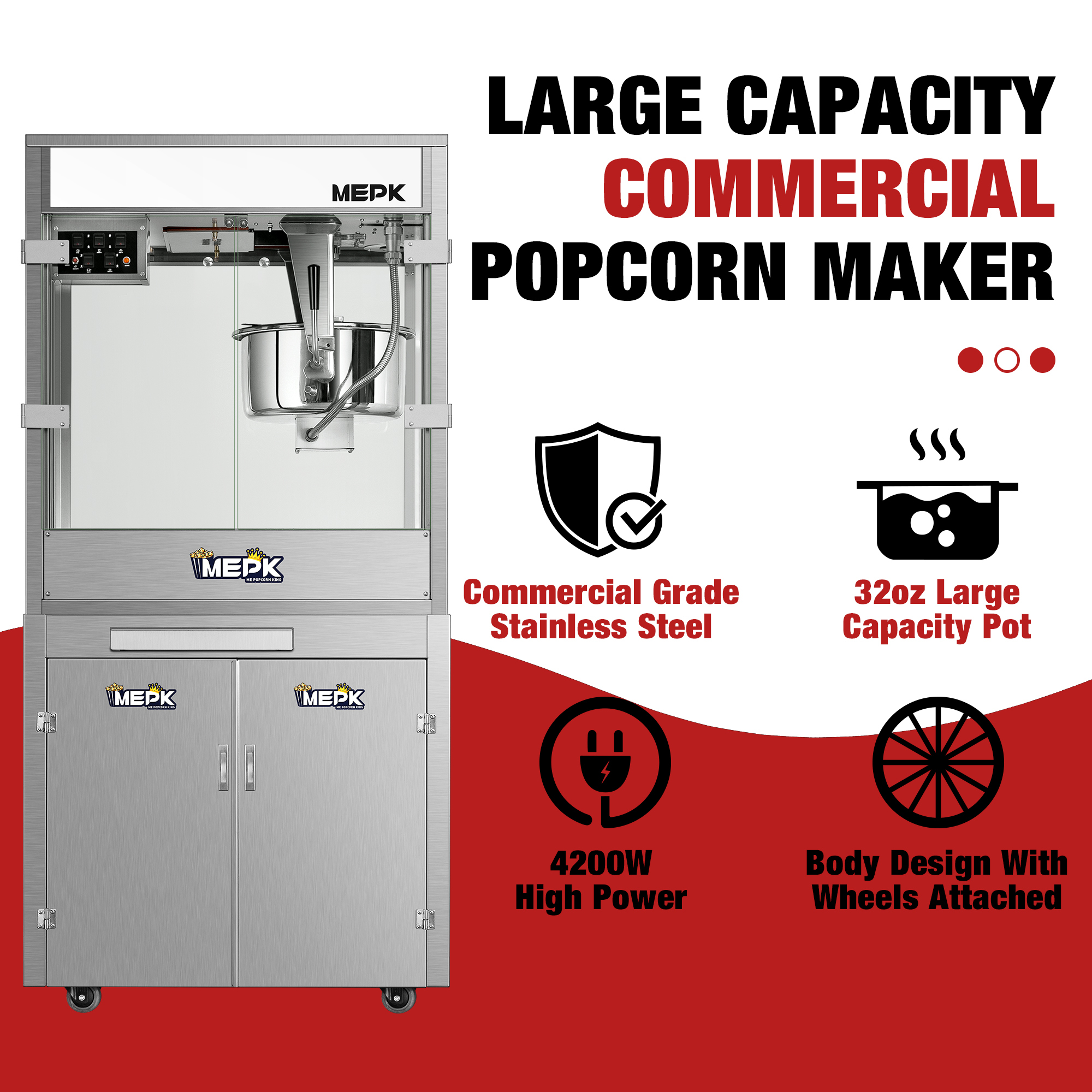 Model BR-8310  Commercial Popcorn Machine