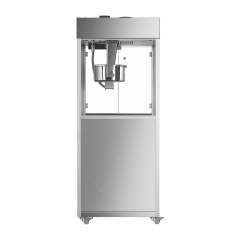 Model BR-3325 is a commercial popcorn machine with dual temperature control
