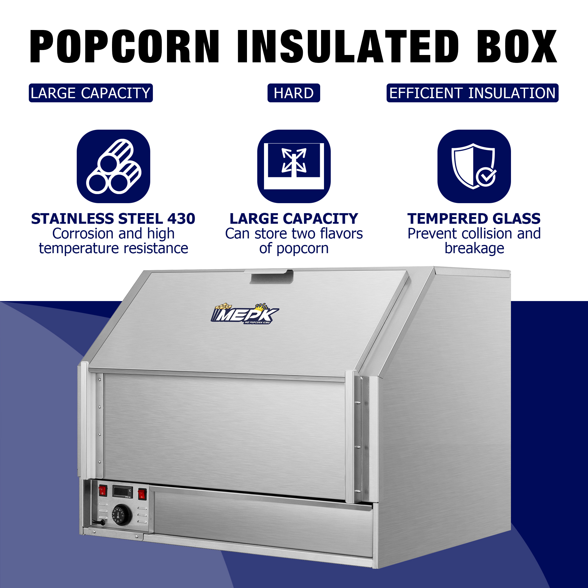 Model BR-8350-900-2 Commercial Popcorn Warming Box