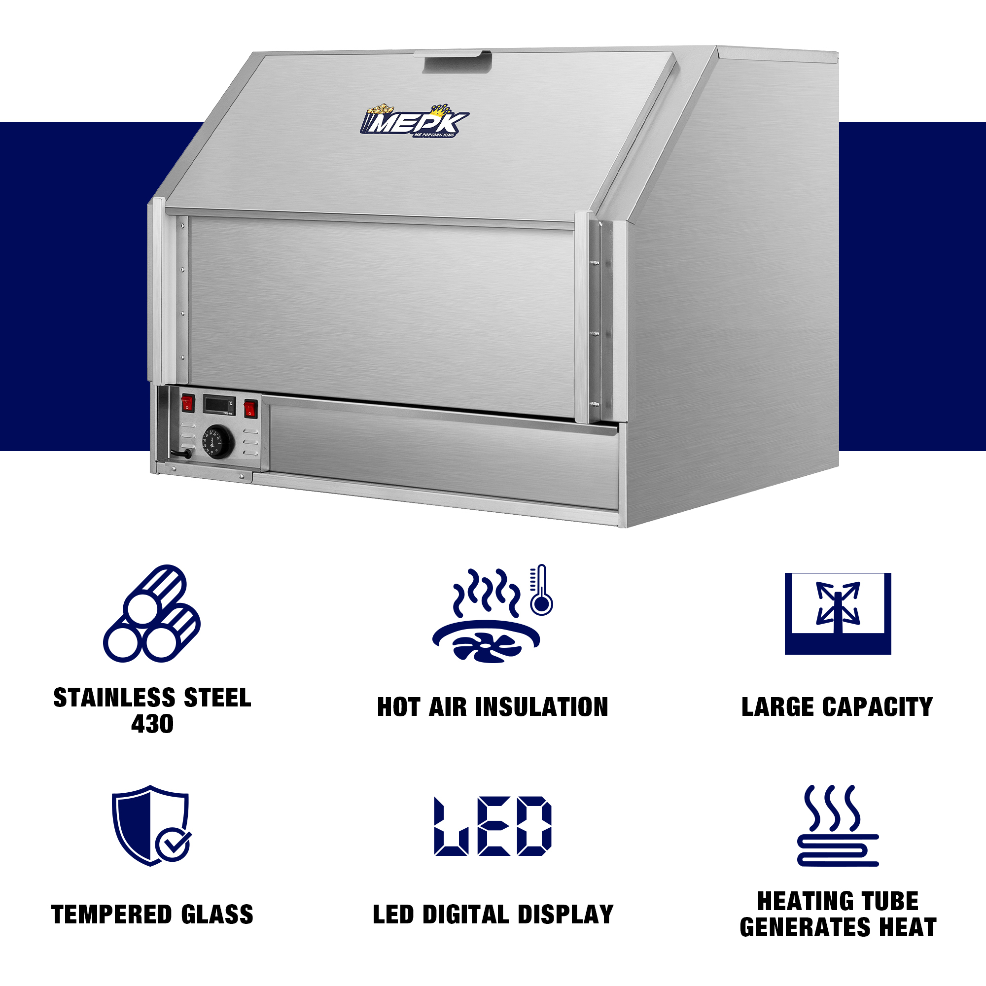 Model BR-8350-900-2 Commercial Popcorn Warming Box