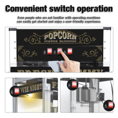 Model 1205 Dual Use Popcorn Machine for Home & Commercial