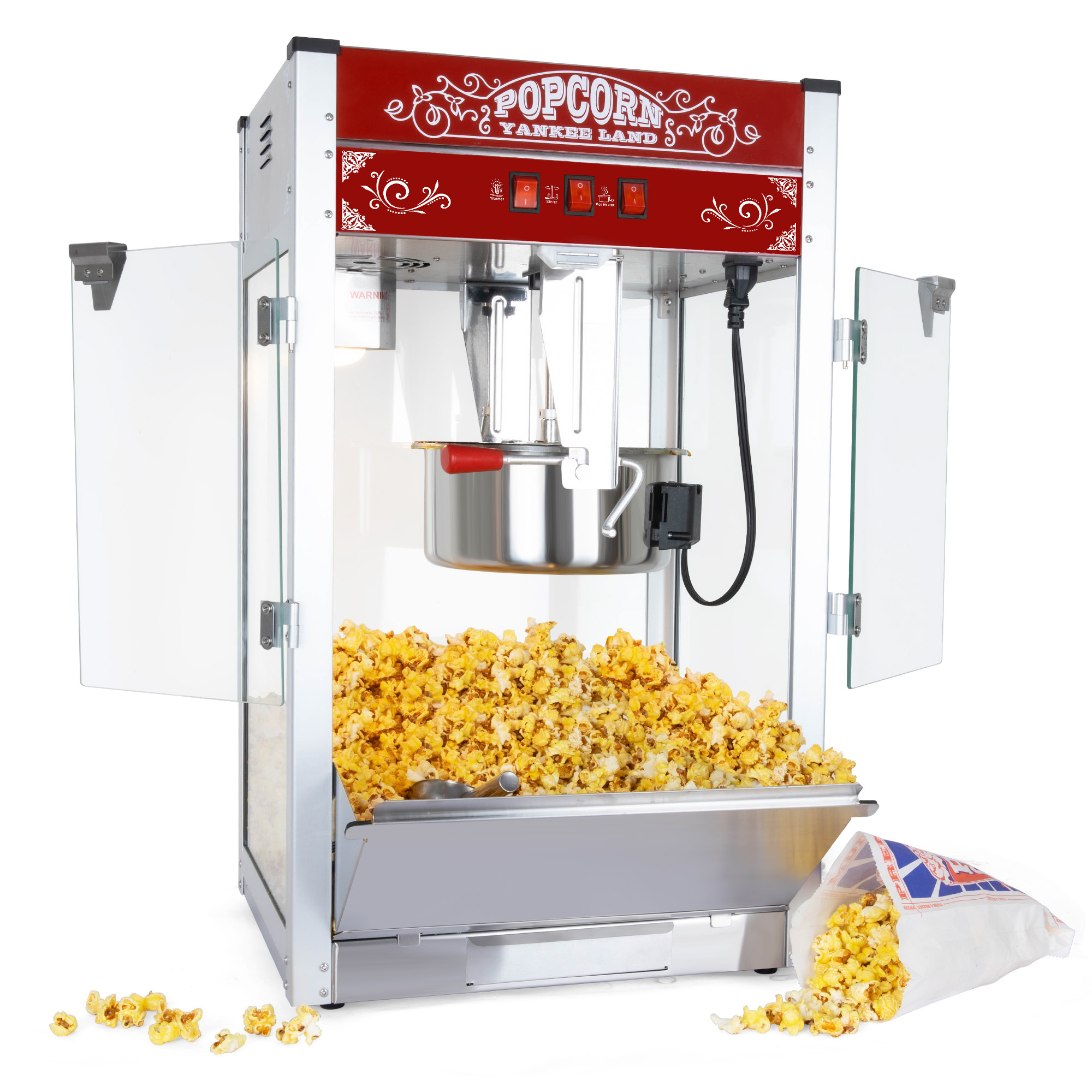 Model 1201 Dual Use Popcorn Machine for Home & Commercial