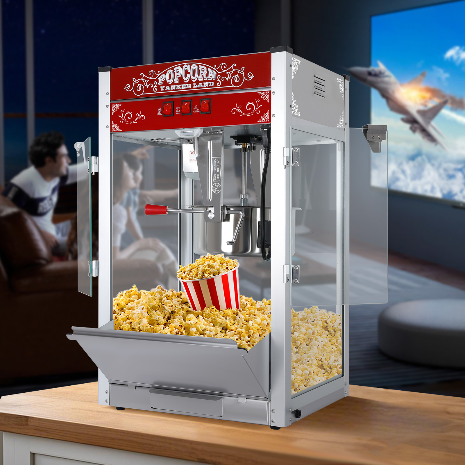Model 1201 Dual Use Popcorn Machine for Home & Commercial