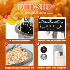 Model 1204 Dual Use Popcorn Machine for Home & Commercial
