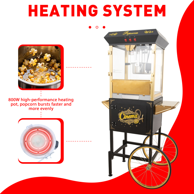 Model 1002 Dual Use Popcorn Machine for Home & Commercial