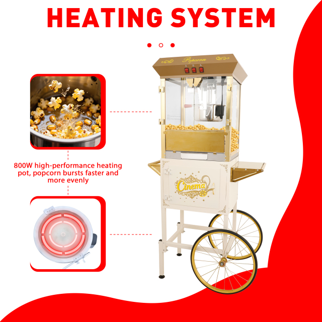 Model 1003 Dual Use Popcorn Machine for Home & Commercial