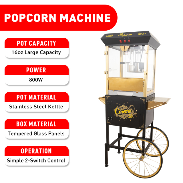 Model 1002 Dual Use Popcorn Machine for Home & Commercial