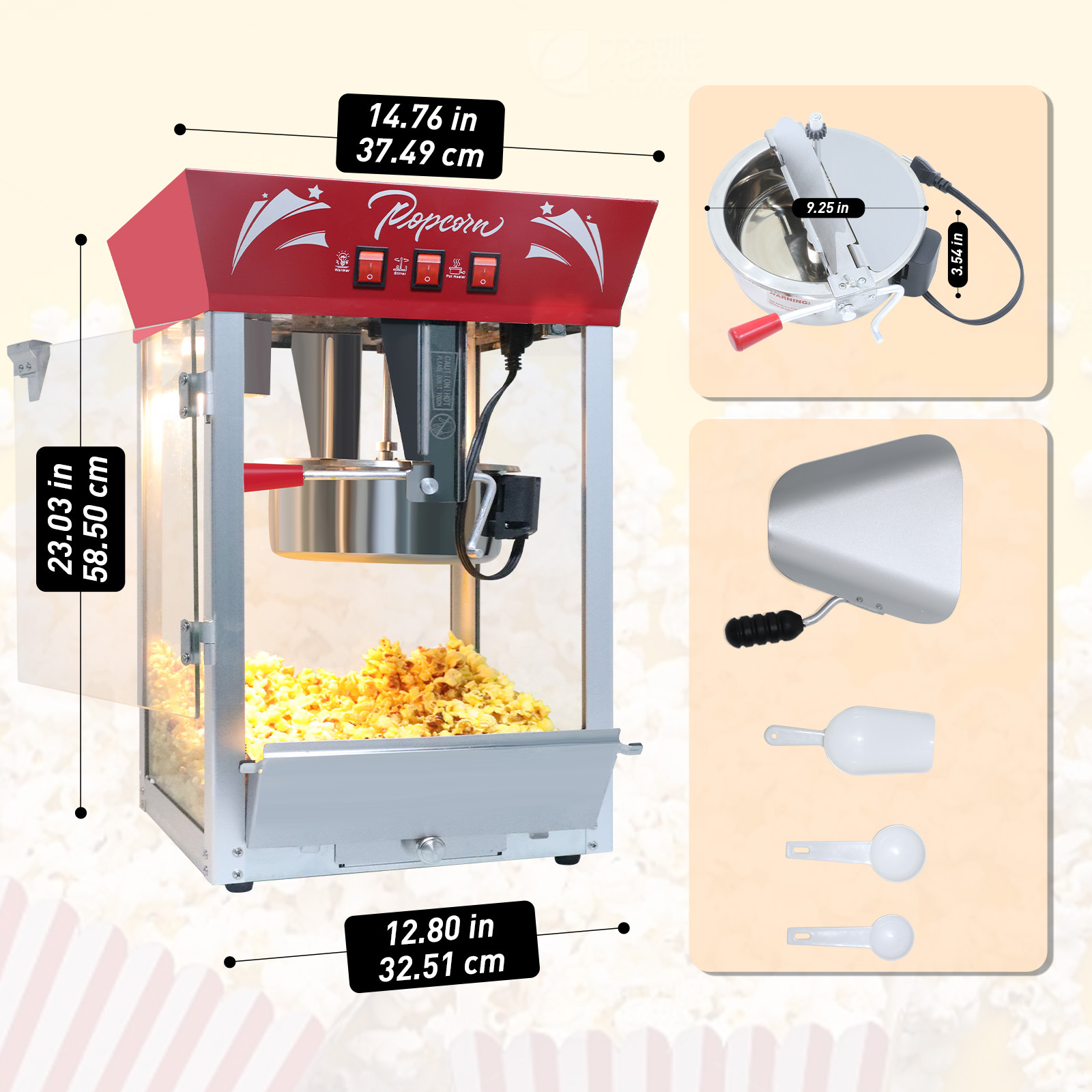 Model 824 Household Popcorn Maker