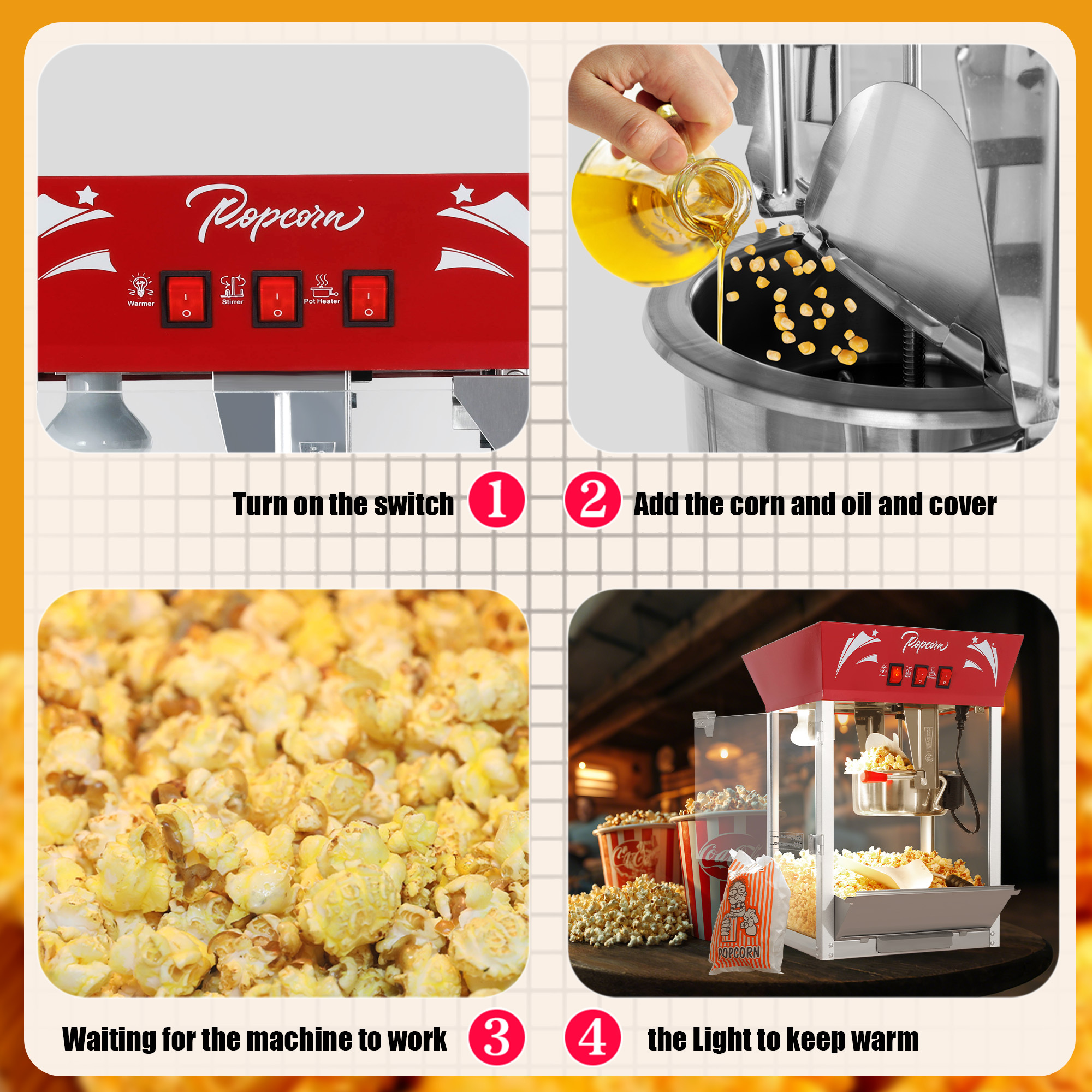 Model 824 Household Popcorn Maker