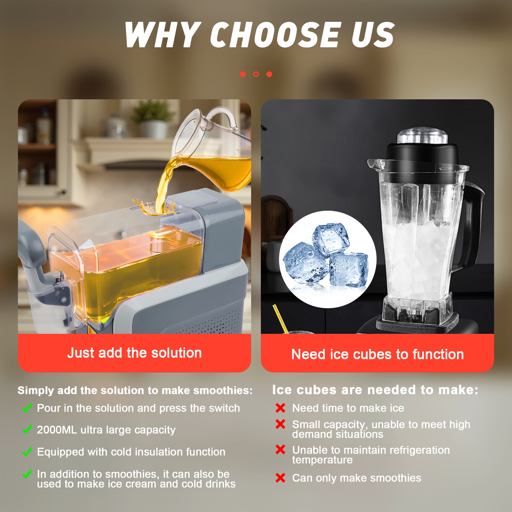 Model TTSM-A01C Slushie Machine Slushy Machine for Home No ice Needed
