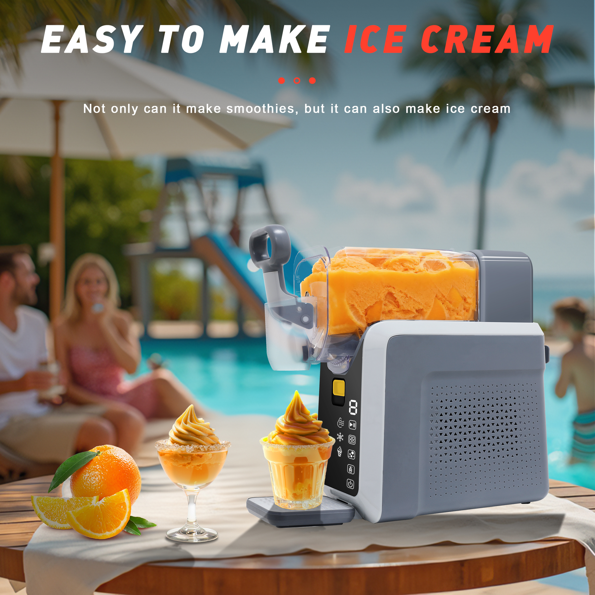 Model TTSM-A01C Slushie Machine Slushy Machine for Home No ice Needed