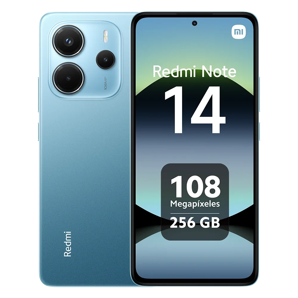 Xiaomi Redmi Note 14 4G NFC Versión Europea 128GB/256GB MTk Helie G99-Ultra Pantalla AMOLED 6,67" 120Hz Cámara Principal 108MP, Carga 33W, IP54