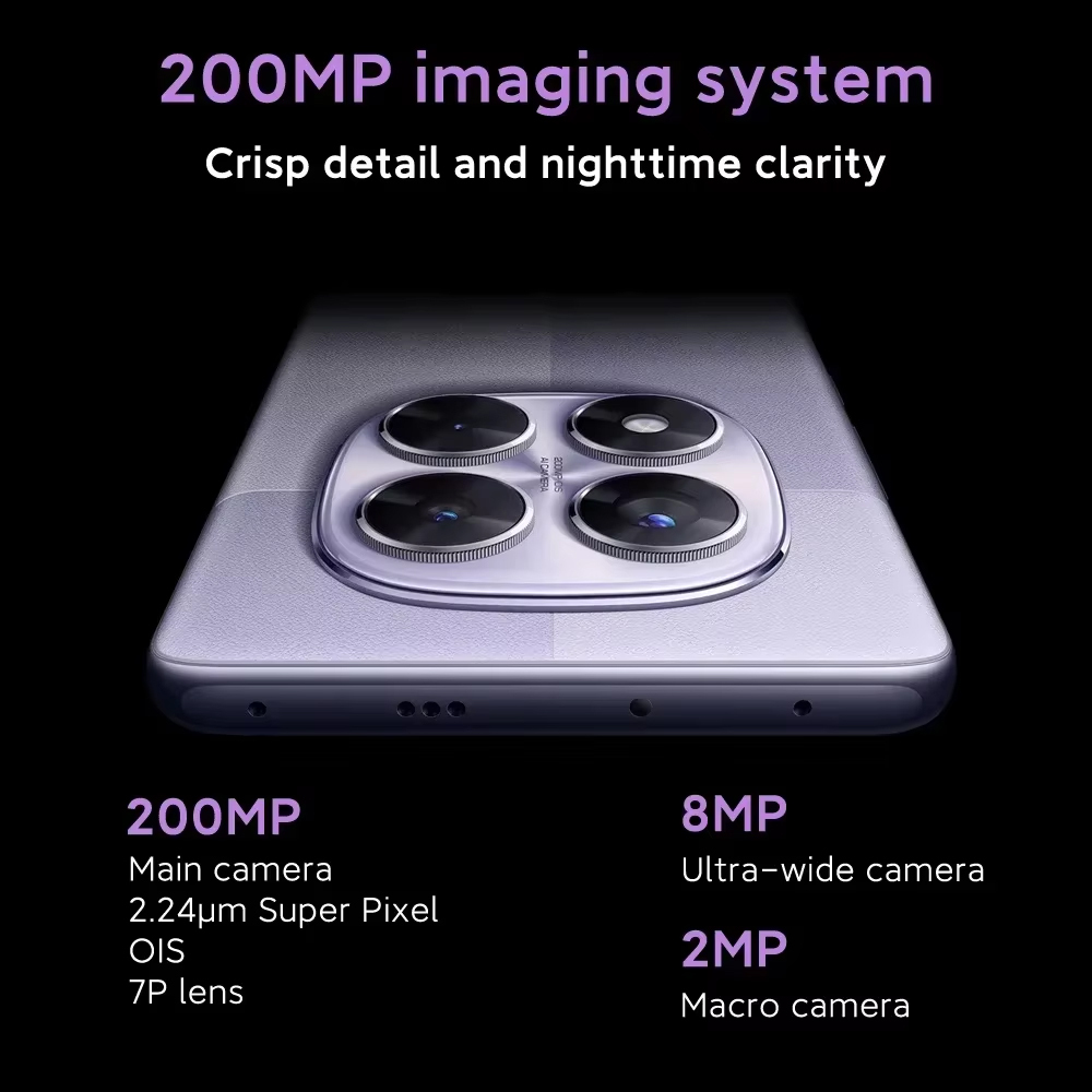 Xiaomi Redmi Note 14 Pro 5G NFC Versión Europea 256GB/512GB MTK Dimensity 7300-Ultra Pantalla AMOLED 6,67", 120Hz Cámara principal 200MP OIS  45W, IP68