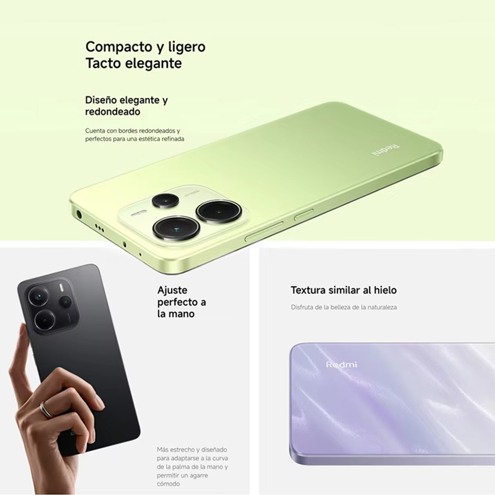 Xiaomi Redmi Note 14 4G NFC Versión Europea 128GB/256GB MTk Helie G99-Ultra Pantalla AMOLED 6,67" 120Hz Cámara Principal 108MP, Carga 33W, IP54