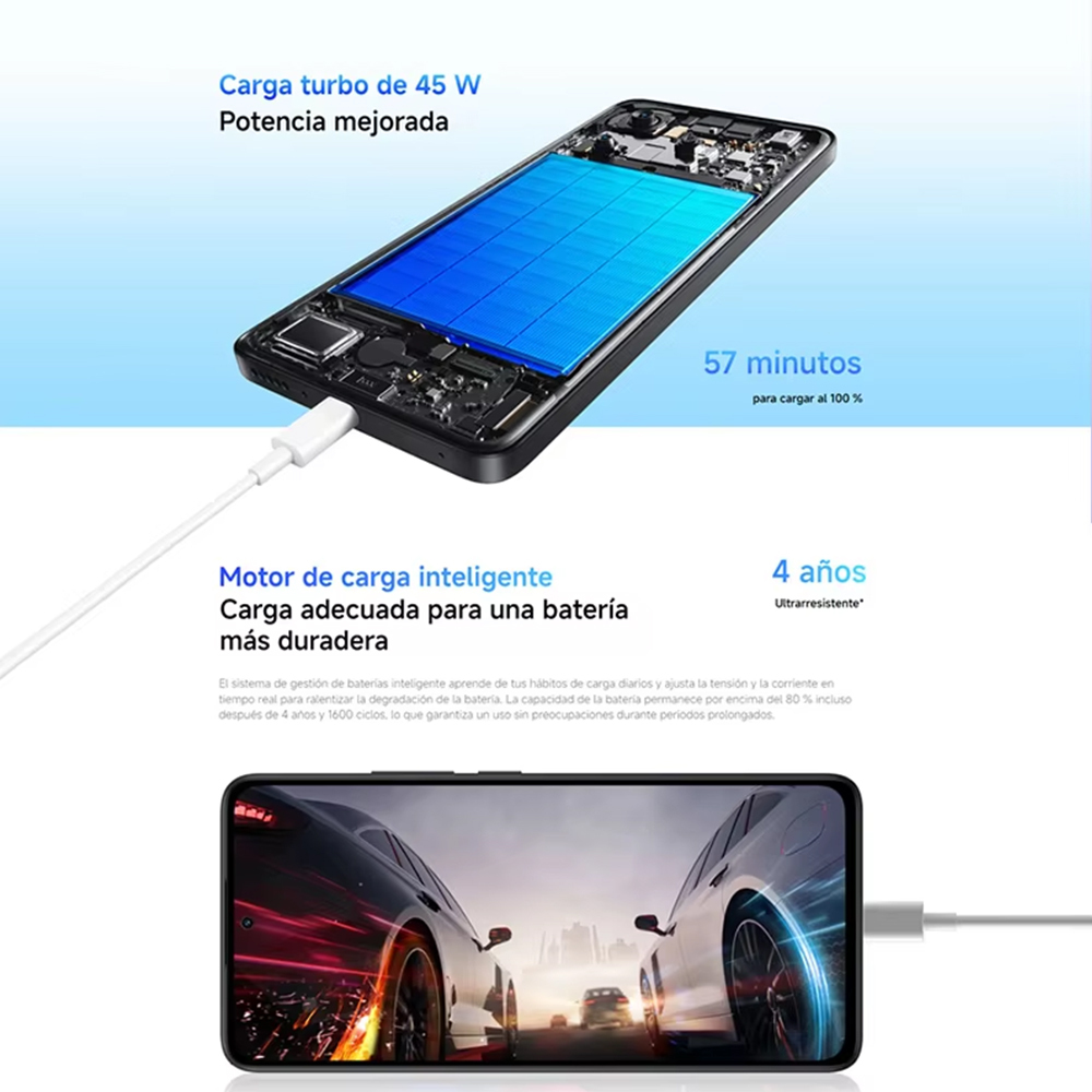 Xiaomi Redmi Note 14 5G NFC Versión Global 8+256GB Dimensity 7025-Ultra, Pantalla AMOLED 6,67", 120Hz, Cámara Principal 108MP OIS, 5110 mAh, IP64