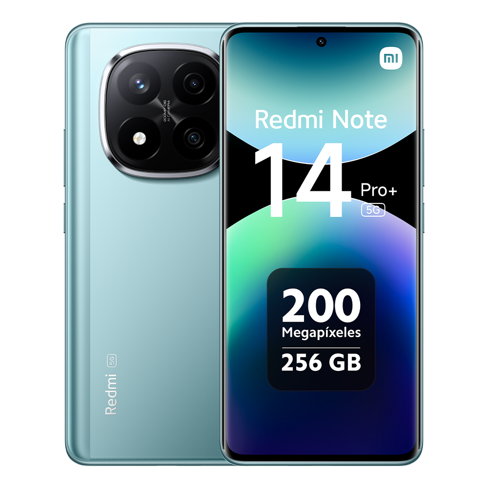 Xiaomi Redmi Note 14 Pro Plus 5G Versión Europea 256GB/512GB Snapdragon® 7s Gen 3 Pantalla AMOLED 6.67" 120Hz Cámara principal 200MP OIS Carga 120W, Batería 5110mAh, IP68, NFC