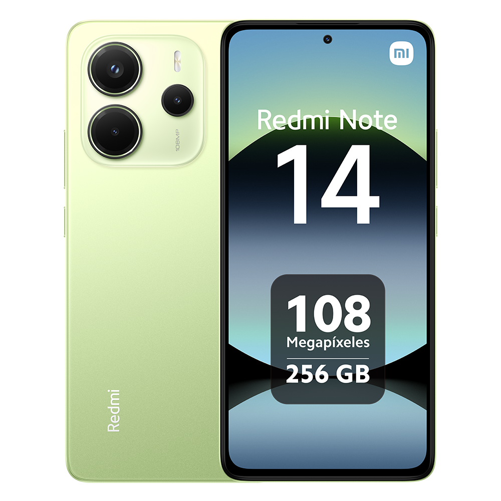 Xiaomi Redmi Note 14 4G Versión Global 128GB/256GB MTk Helie G99-Ultra Pantalla AMOLED 6,67" 120Hz Cámara Principal 108MP, IP54, NFC