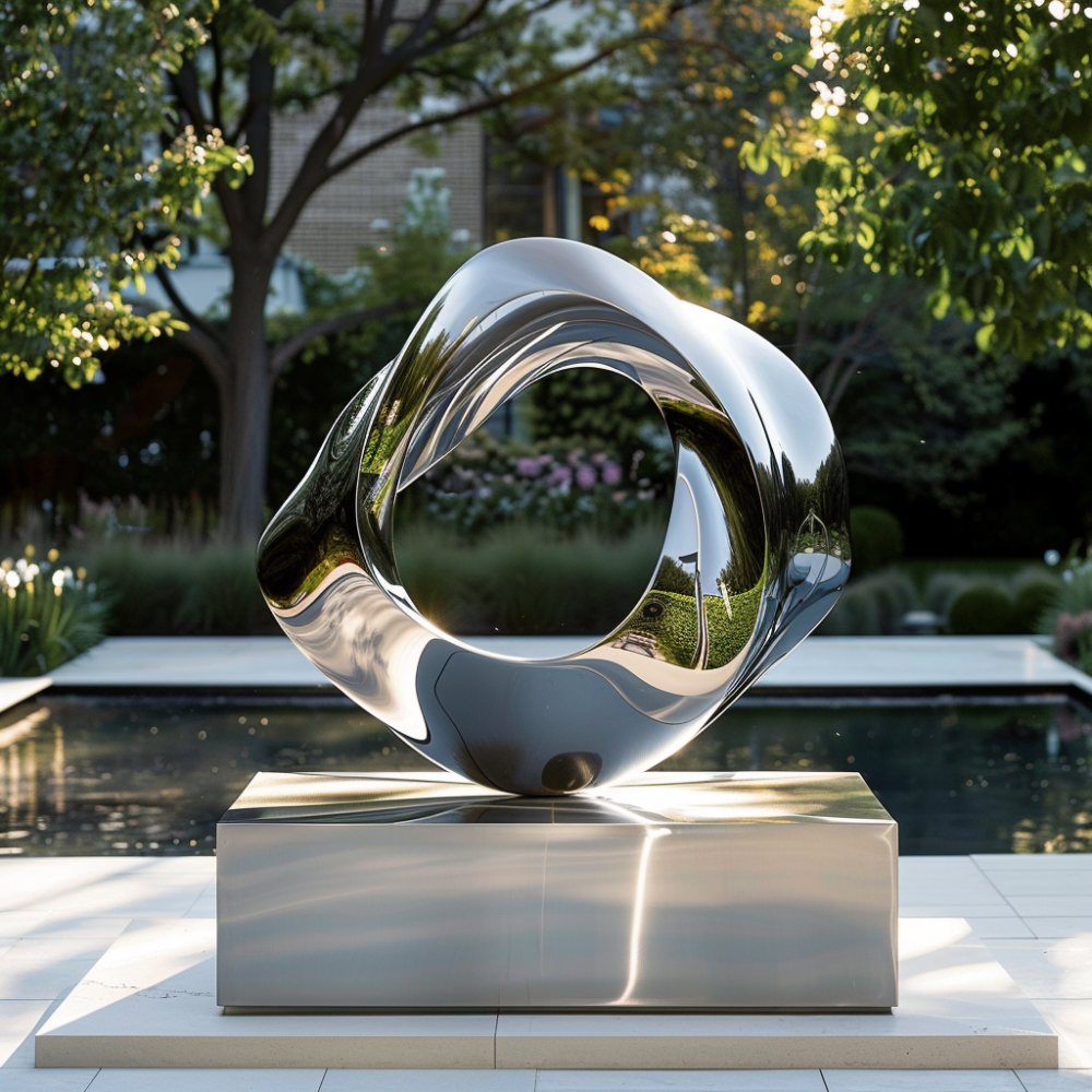 Permium Modern art circular abstract sculpture