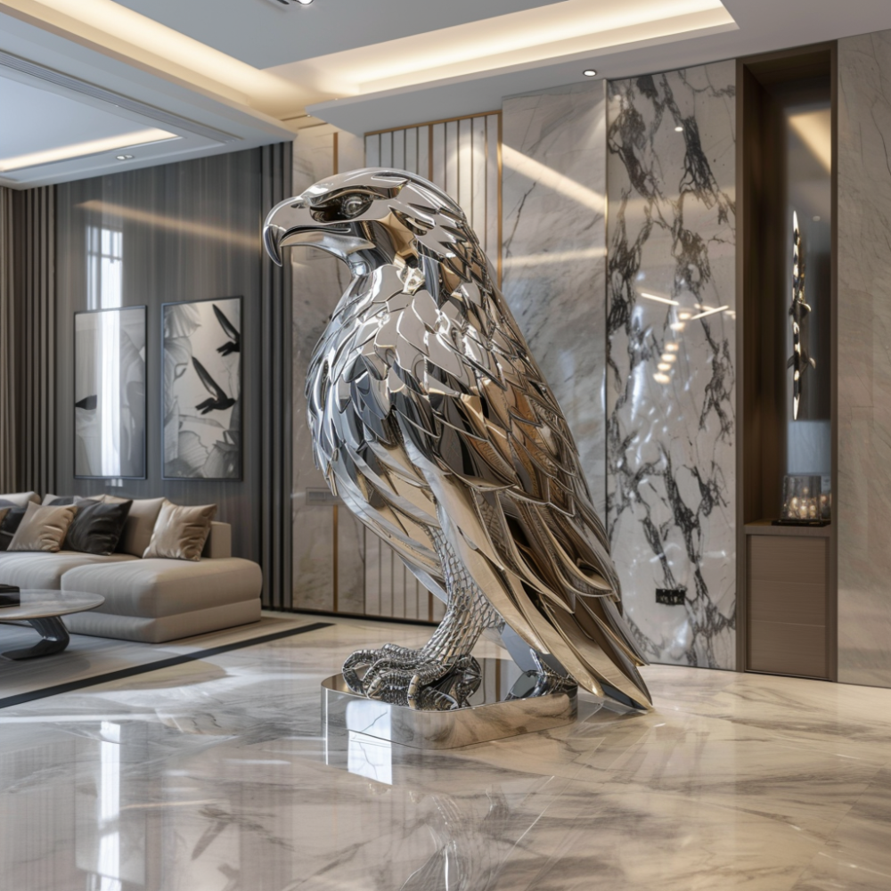 Premium Modern art indoor eagle sculpture