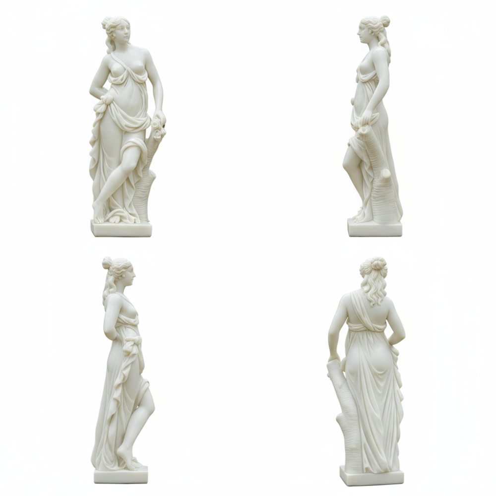PREMIUM Marble Statue Standing Christina Sculpture for house garden decor