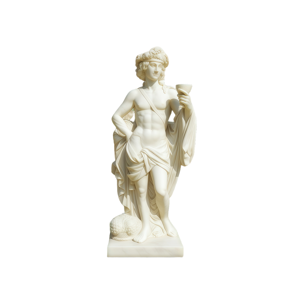 PREMIUM Greek God Dionysus Statue Figure Sculpture for Garden Decor