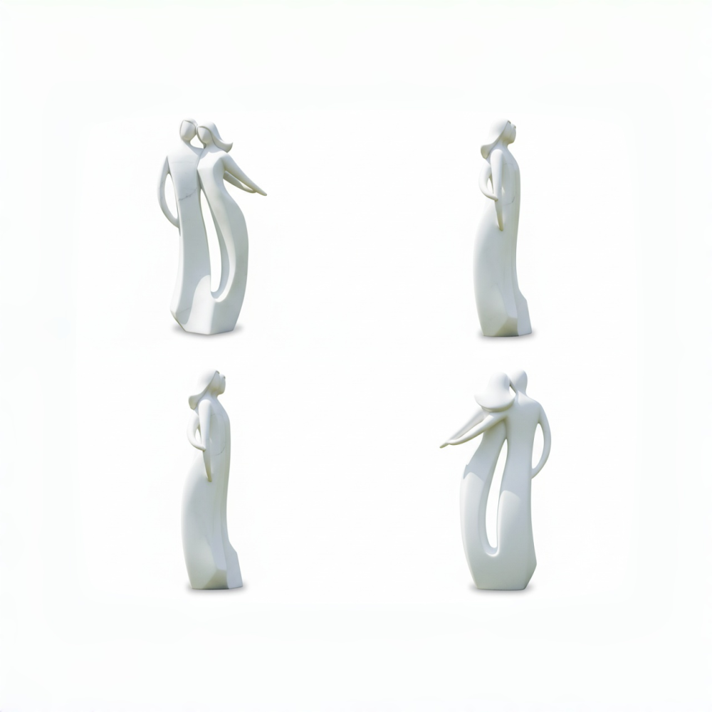 PREMIUM Romantic Inseparable Love Abstract Marble Statue for ourdoor and indoor