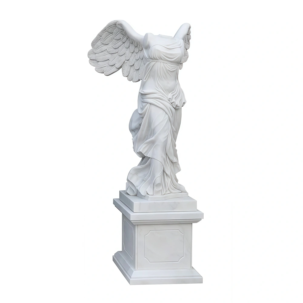 PREMIUM Winged Victory of Samothrace Statue Indoor or Outdoor White Marble Sculpture