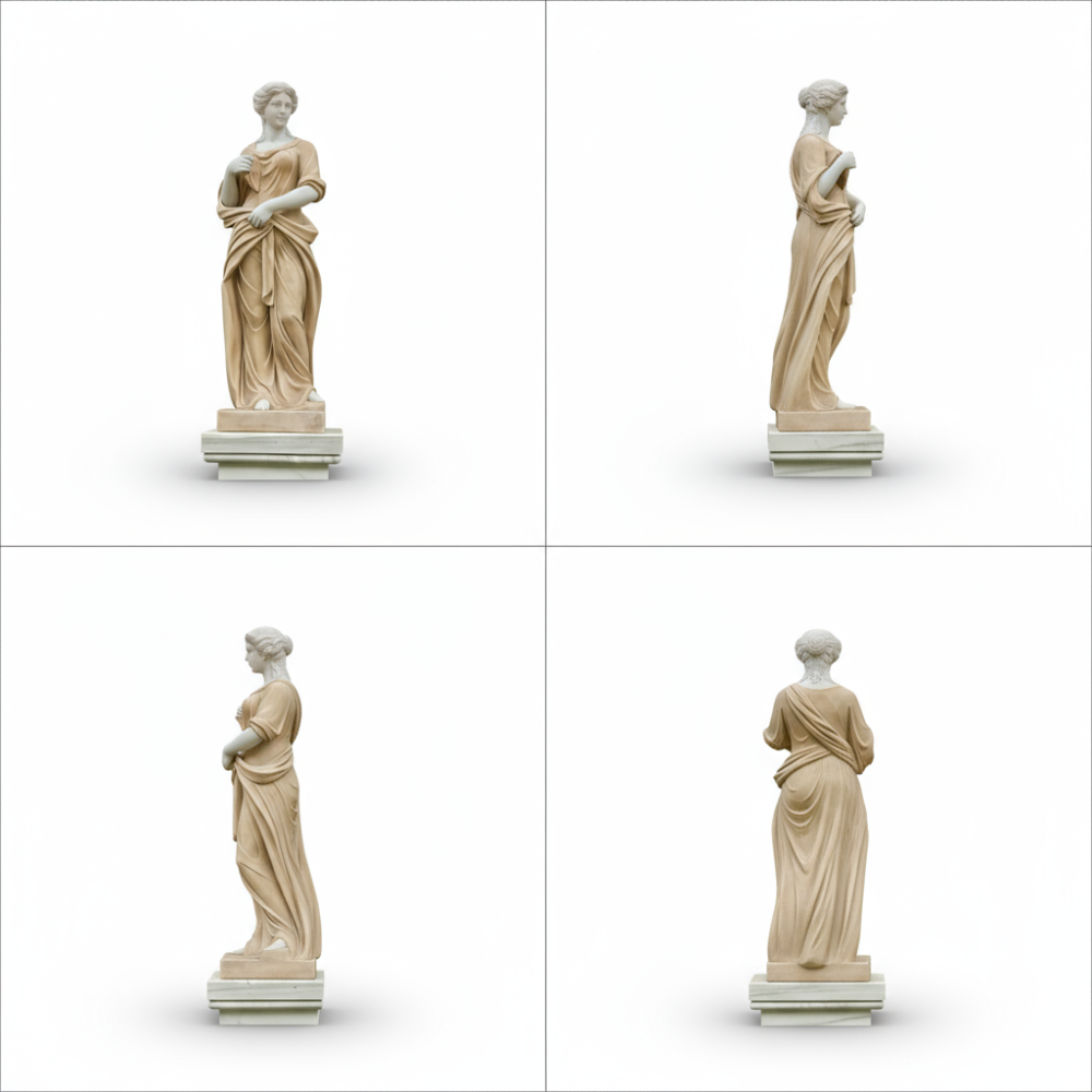 PREMIUM Elegant female marble sculpture