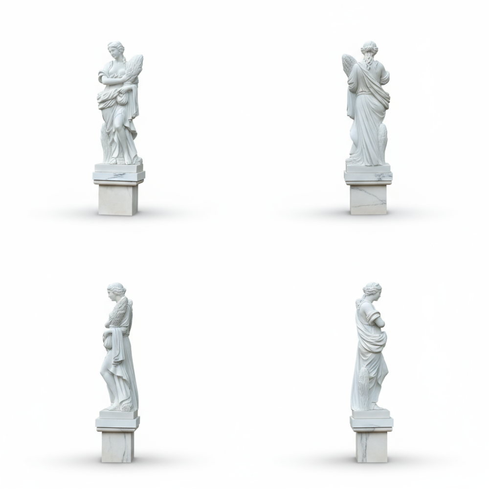 PREMIUM White marble harvest goddess from classical mythology