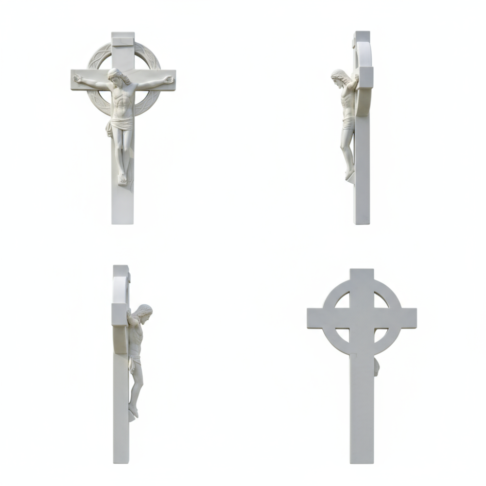 PREMIUM Sacrifice and Redemption White Marble Sculpture