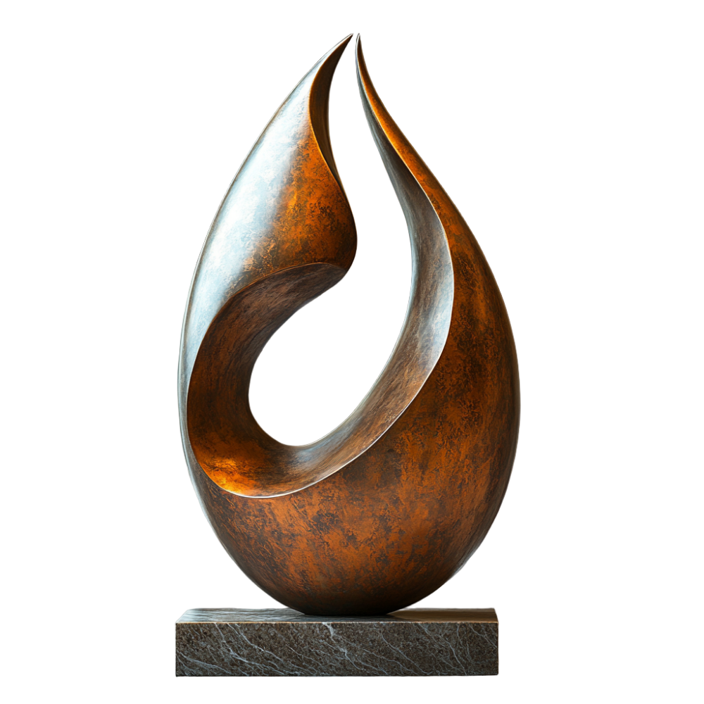 PREMIUM Modern abstract art bronze sculptures for interiors