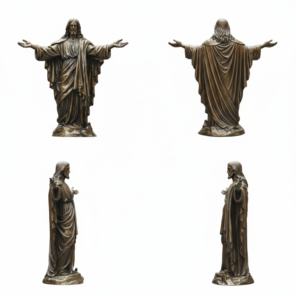 PREMIUM Bronze statue of the Sacred Heart of Jesus