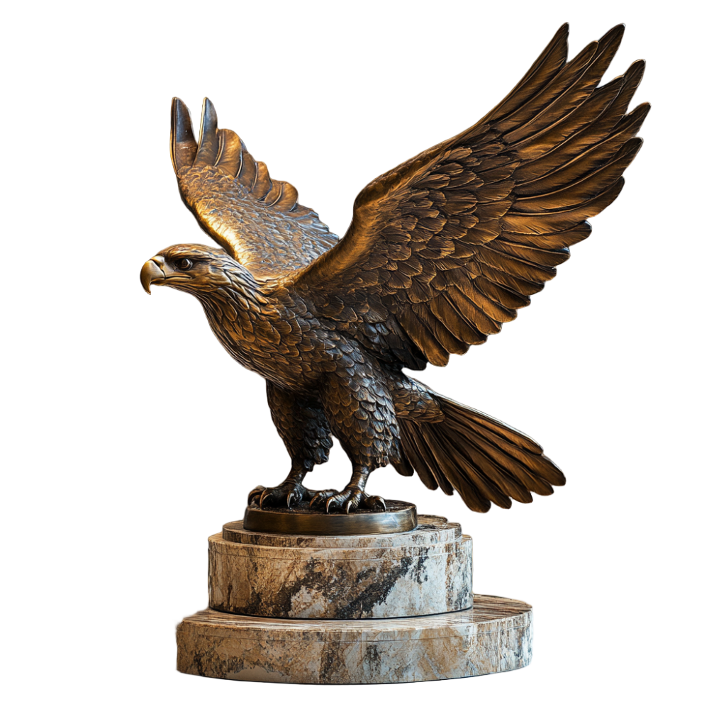 PREMIUM Bronze modern art eagle sculpture