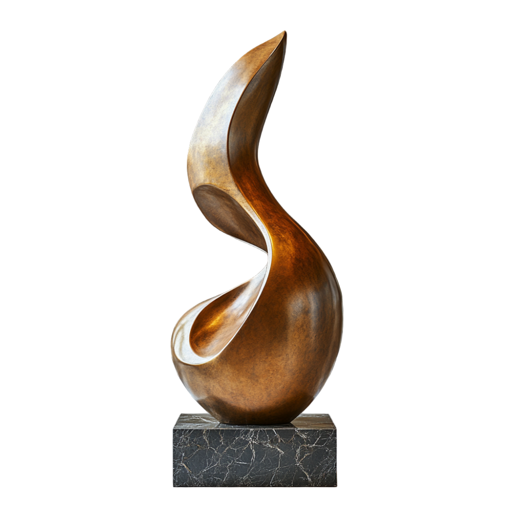 PREMIUM Modern abstract art bronze sculptures for interiors