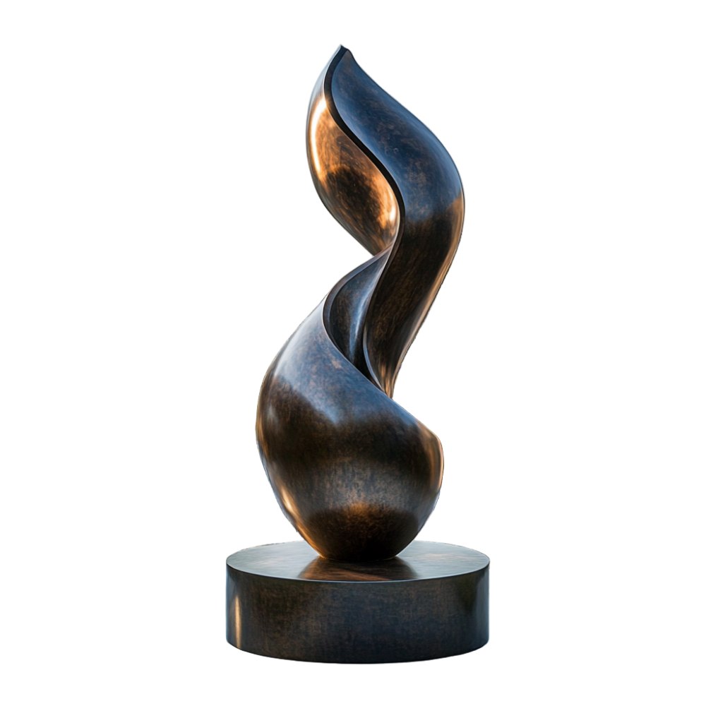 PREMIUM Modern art abstract streamlined bronze sculpture