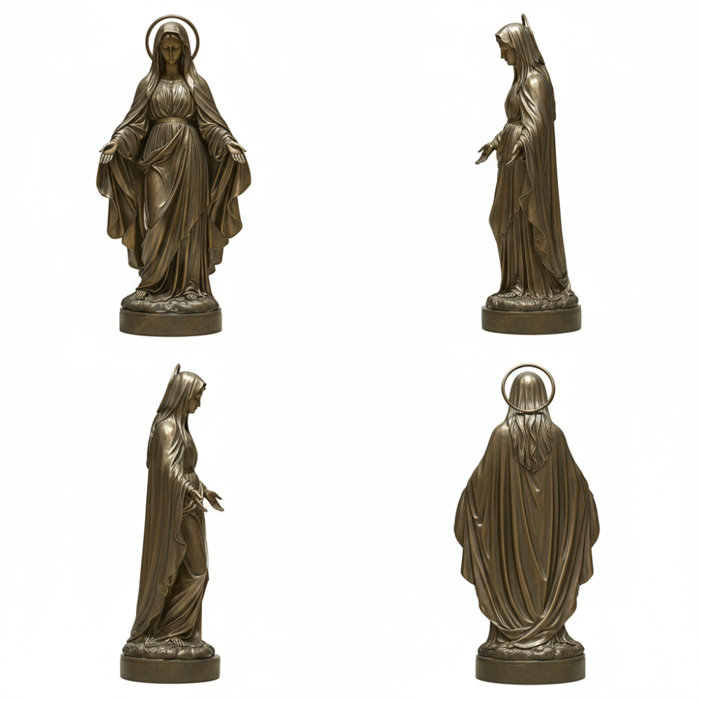 PREMIUM Bronze sculpture of the Virgin Mary