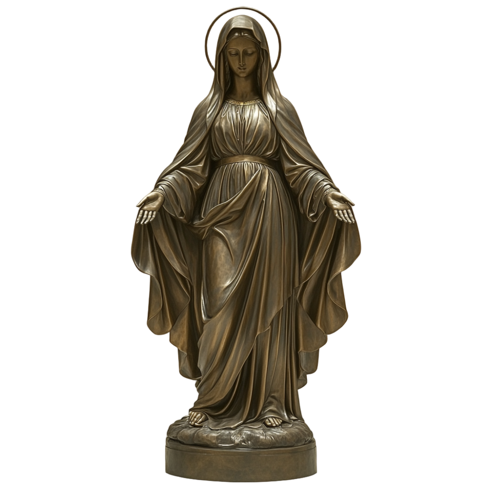 PREMIUM Bronze sculpture of the Virgin Mary